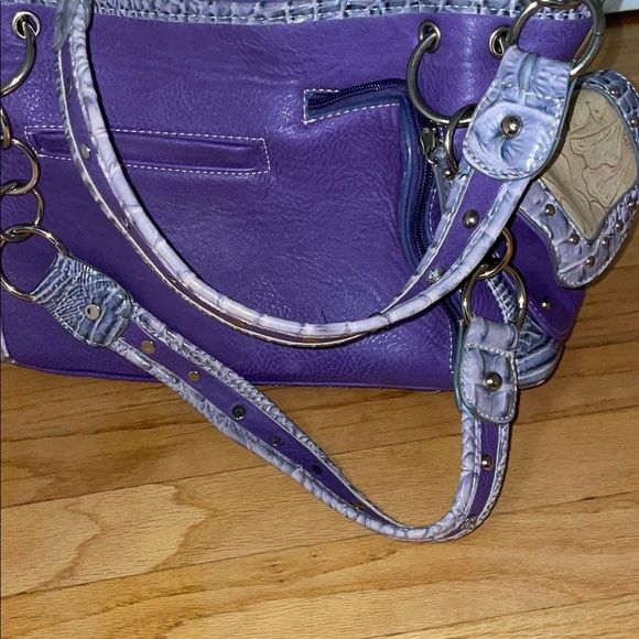 Cowgirl Trendy Elegant Floral Embellished Shoulder Bag - Picture 6 of 13